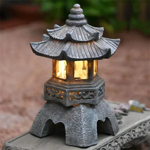 Garden Solar Lights Zen Stone - Image 3