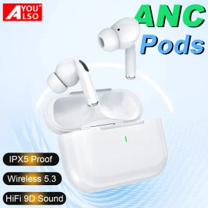 kf S0ff9edca886d4a5496000c4559739428d Original Buds 4 Pro Bluetooth Earphone ANC Pods Touch Control Sport Wireless Waterproof Headset HiFi Sound at Window Shopping