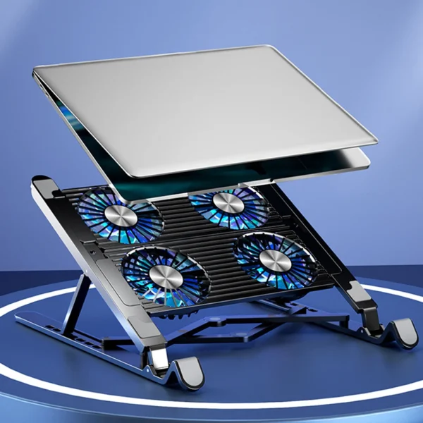 New Laptop Cooler Base Stand Foldable Laptop Cooling Pad - Image 4